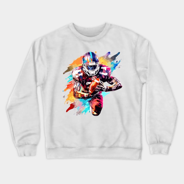 American Football Sport Game Champion Competition Abstract Crewneck Sweatshirt by Cubebox